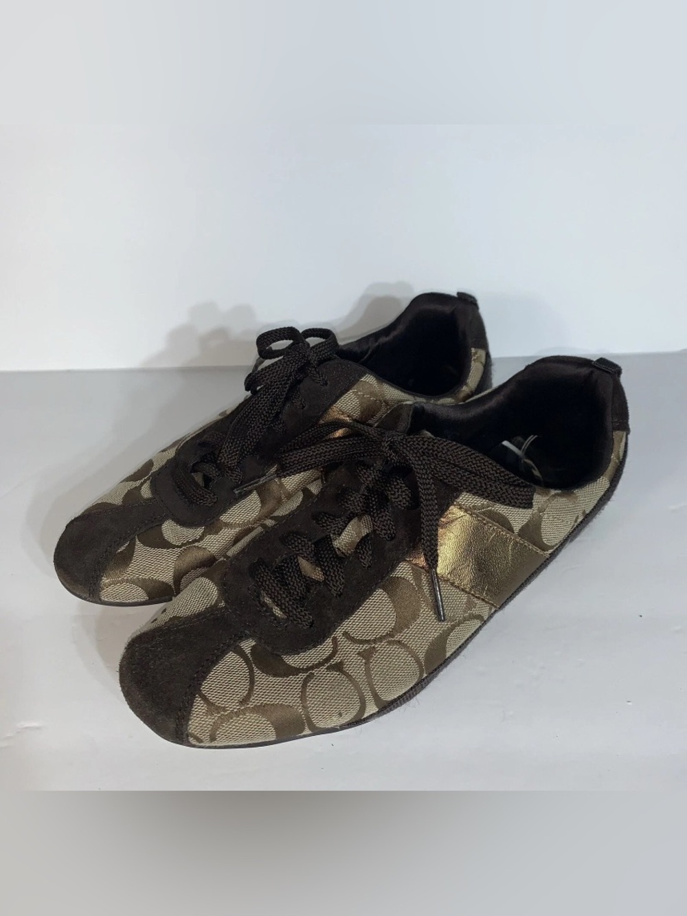 COACH Hadley Womens Logo Sneakers Brown Size  7 M